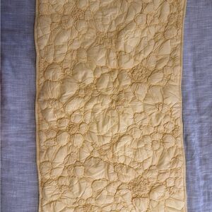 1 Pottery barn Monique Lhuillier Marguerite Yellow quilted sham (King)